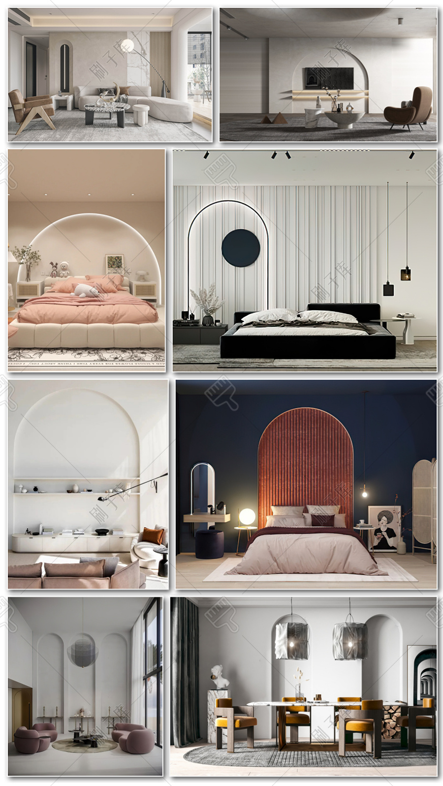 图片[7]-网红背景墙造型设计参考意向合集-刷子库