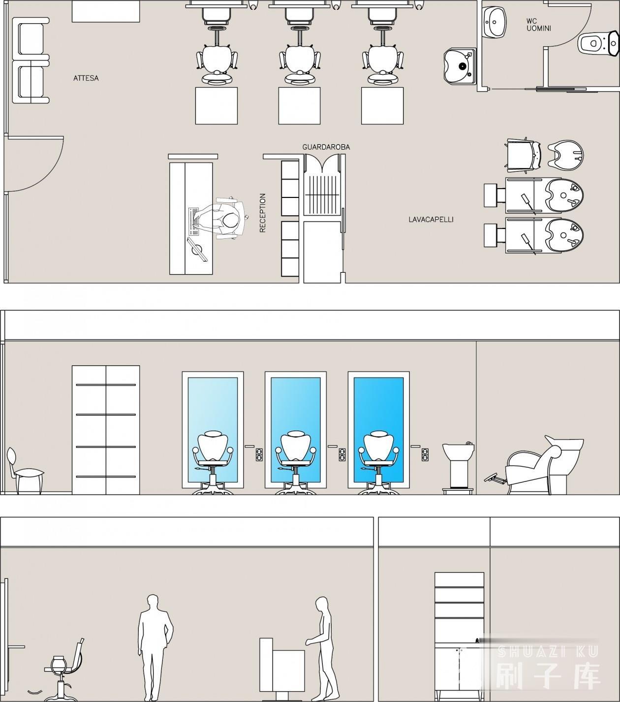 图片[7]-CAD美容、美发设备器材图库-刷子库
