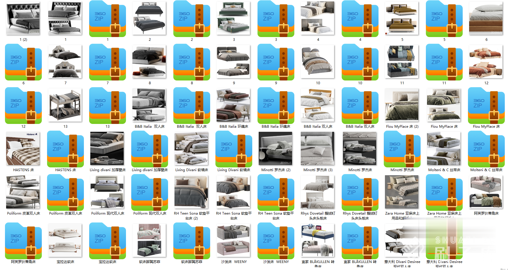 图片[6]-精品3Dmax室内模型丨10种分类丨11GB-刷子库