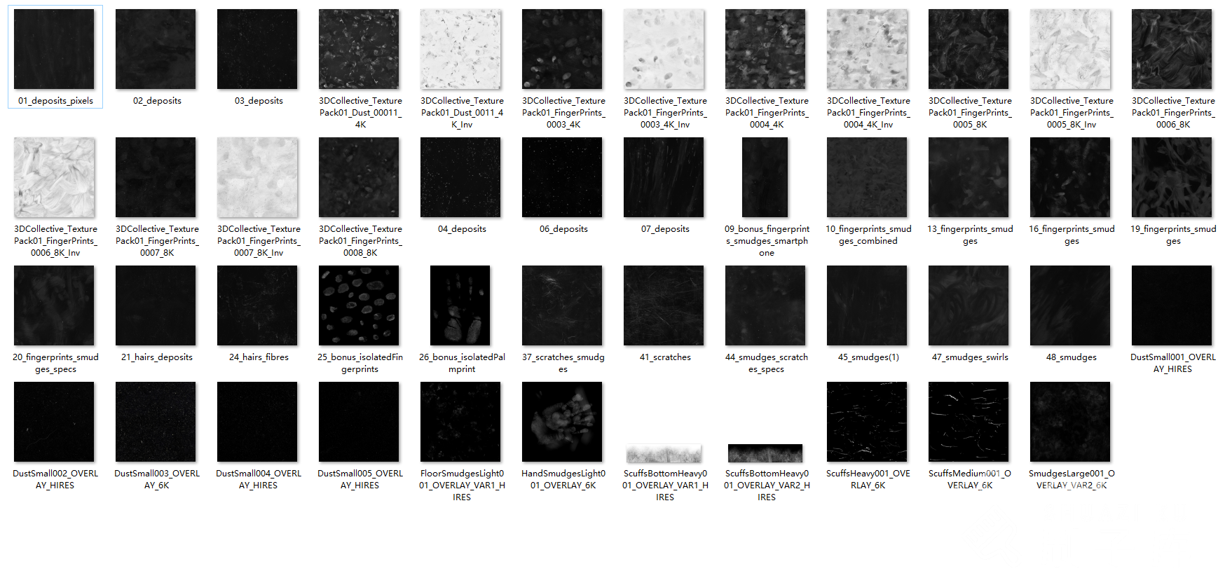 图片[2]-黑白贴图 – 划痕，脏旧，雨水等-刷子库