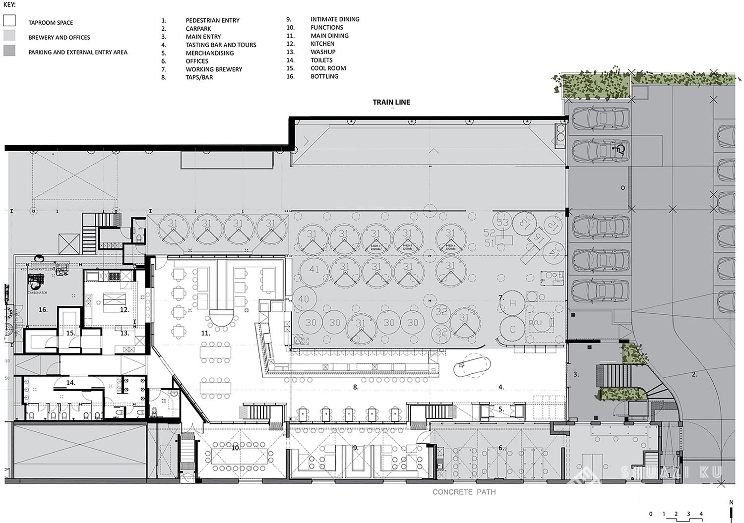 【设计师必备】48个酒吧项目平面图-3