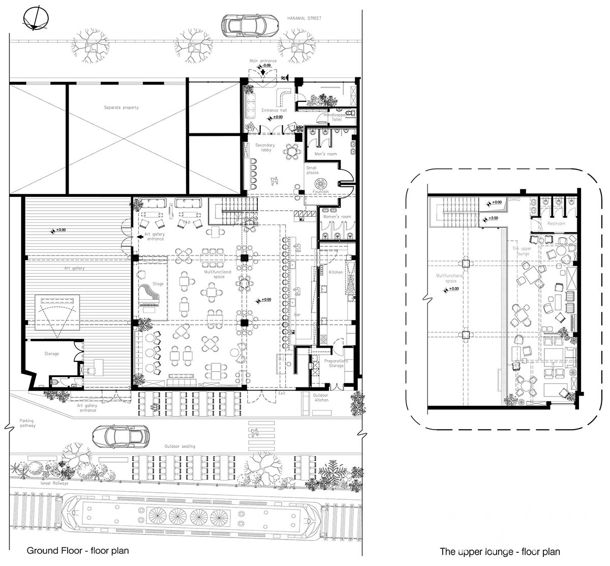 【设计师必备】48个酒吧项目平面图-4