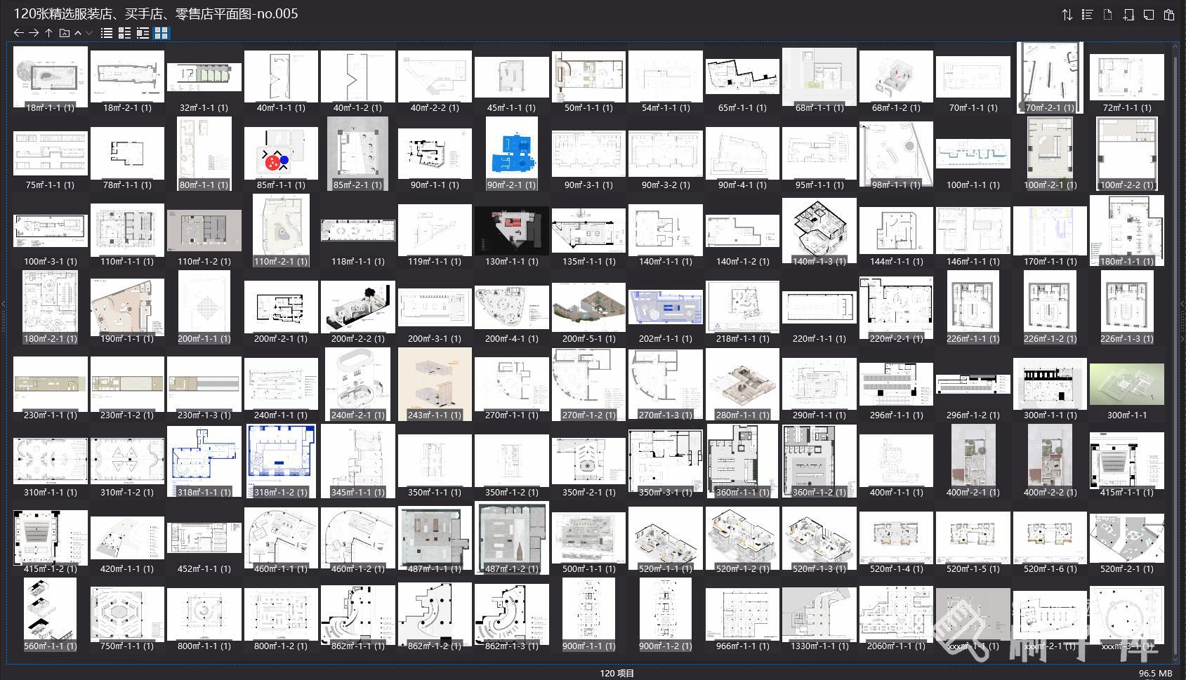 图片[1]-【设计师必备】120张精选服装店、买手店、零售店平面图-刷子库