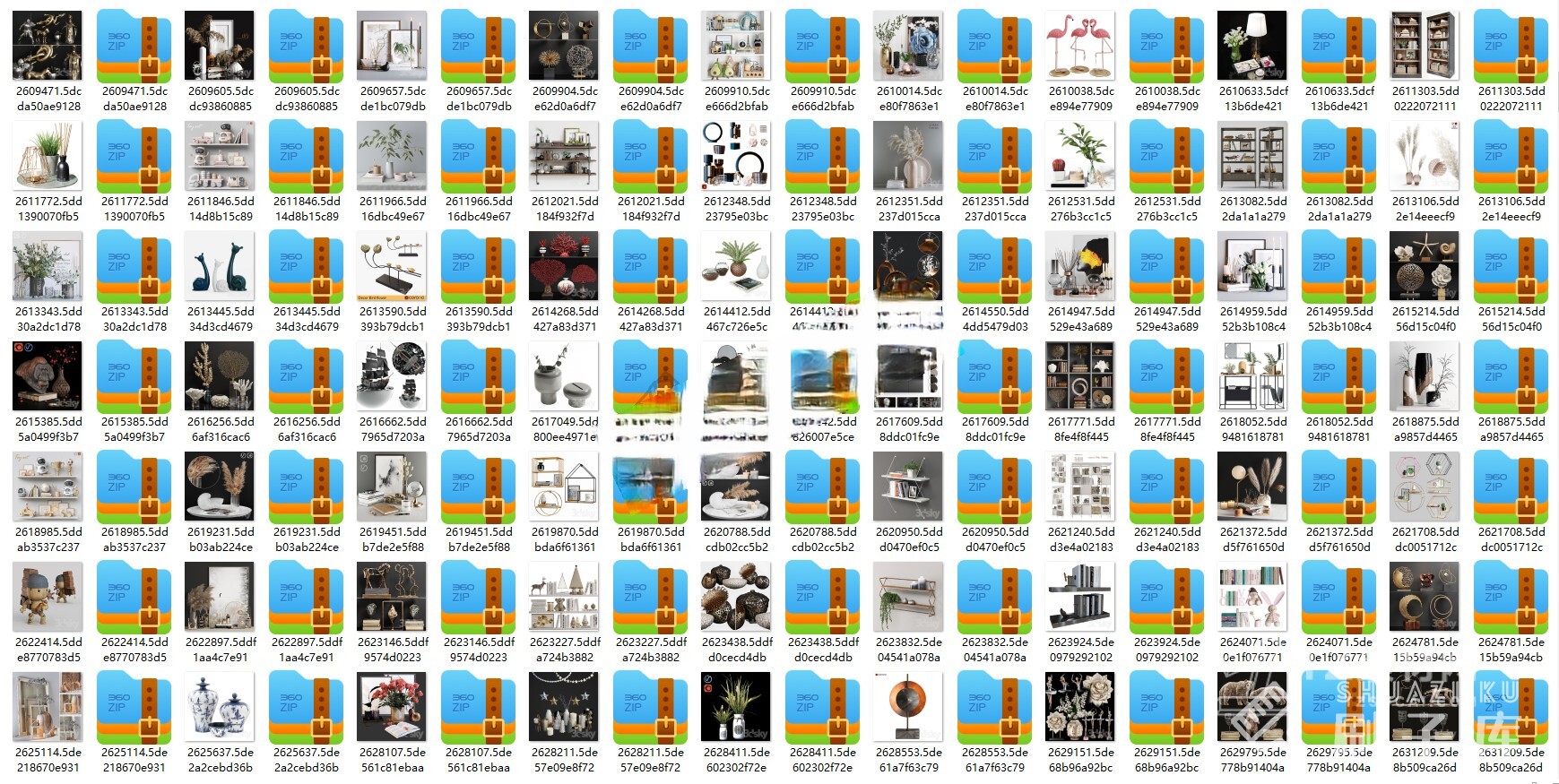 图片[1]-3DSKY — 高精3DMAX模型-装饰摆件-572套-刷子库