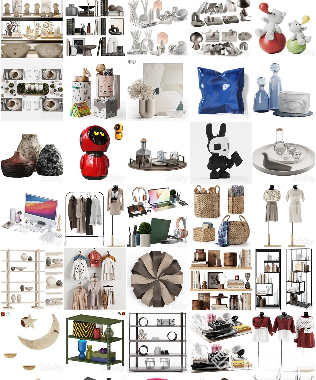 图片[7]-3DSKY — 高精3DMAX模型-装饰摆件-572套-刷子库