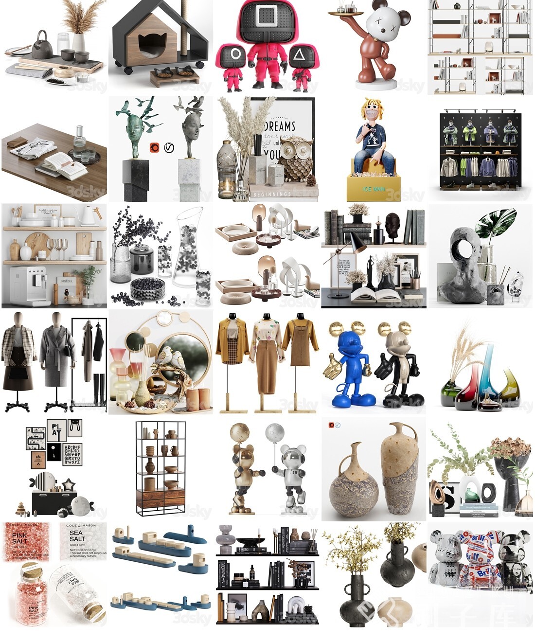 图片[8]-3DSKY — 高精3DMAX模型-装饰摆件-572套-刷子库