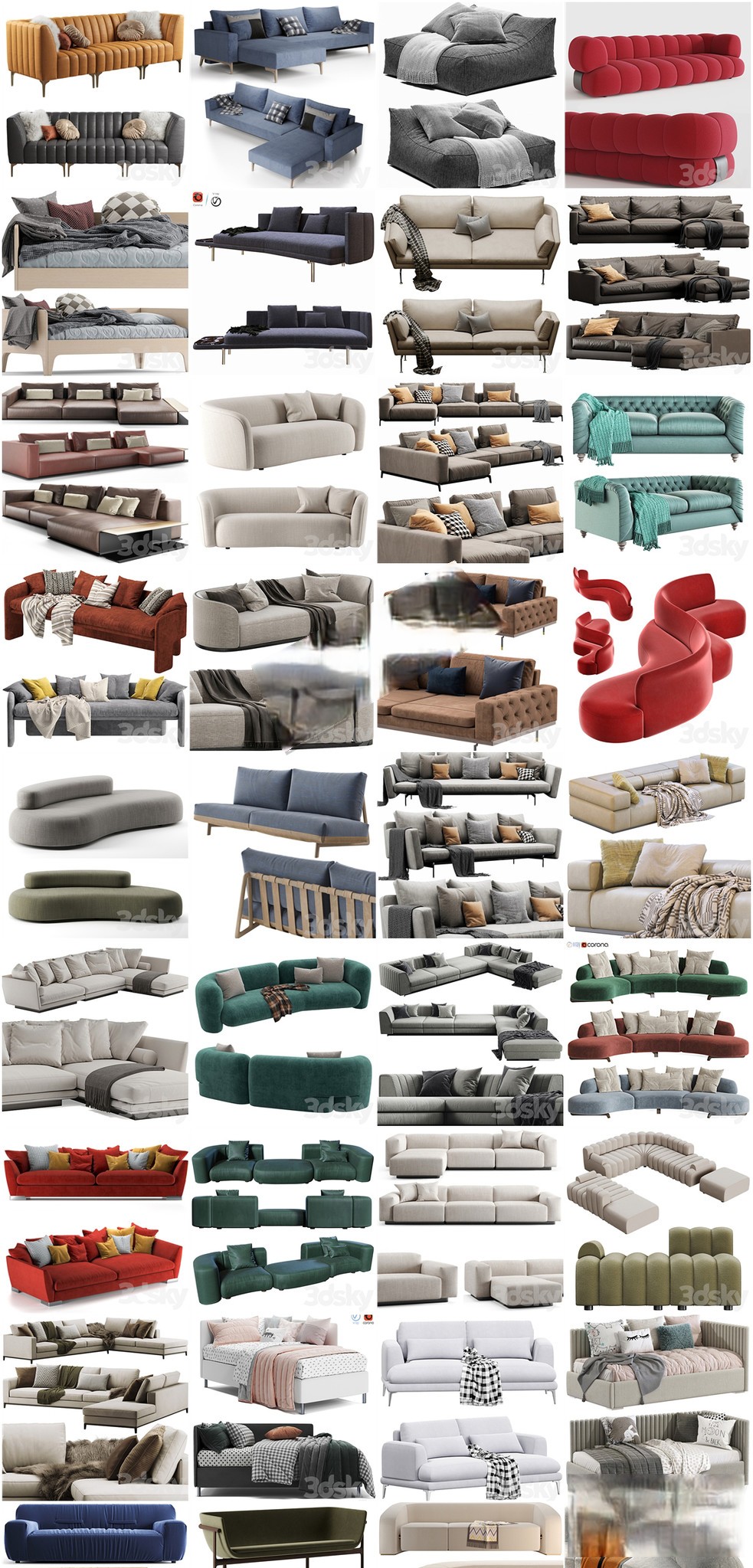 图片[5]-3DSKY高精3DMAX模型–沙发+单椅1197套-刷子库