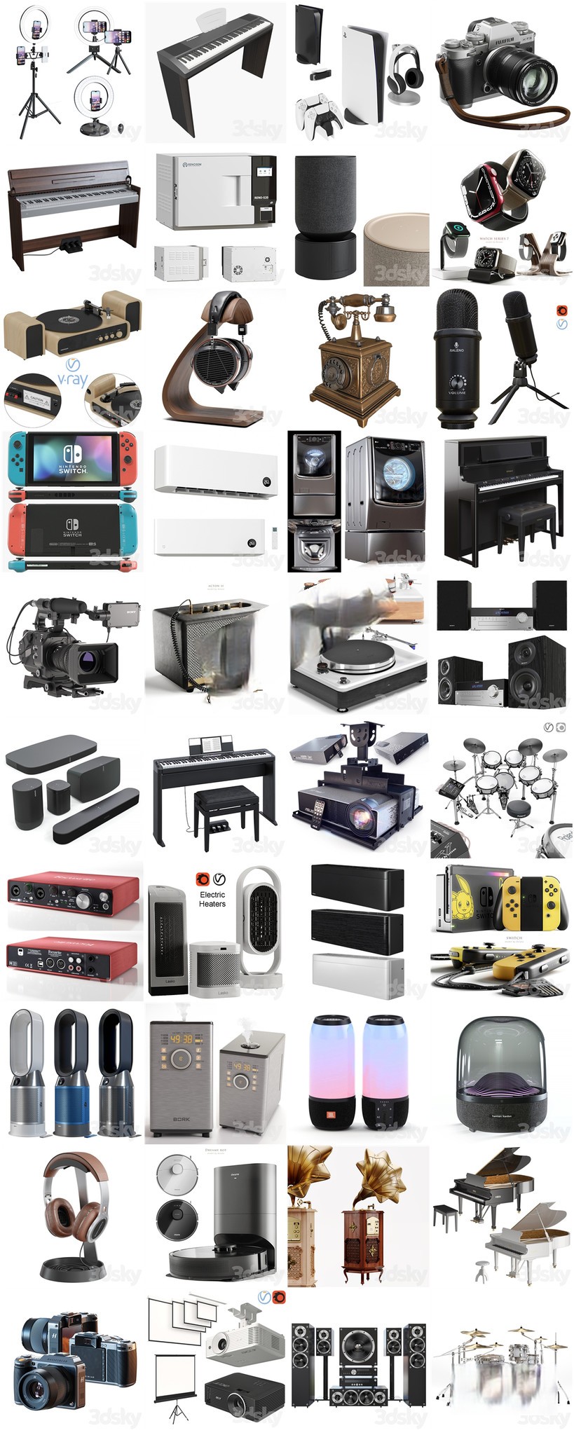 图片[5]-3DSKY模型库3dmax国外高端素材模型库电子设备-刷子库