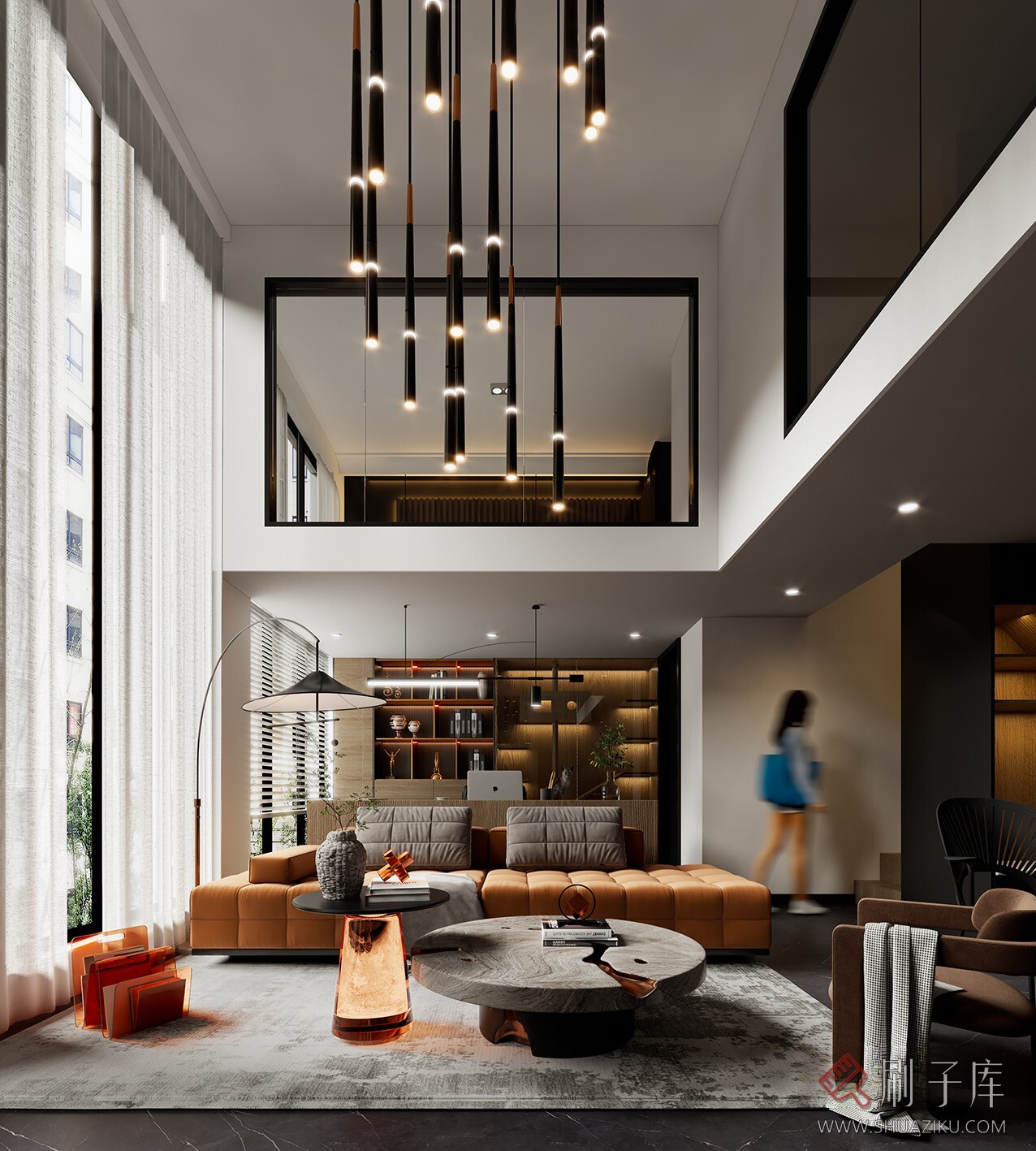 现代客厅-刷子库