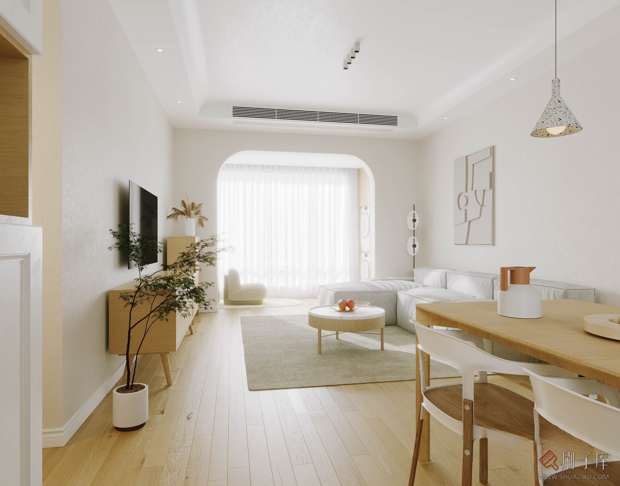 现代原木北欧风-刷子库