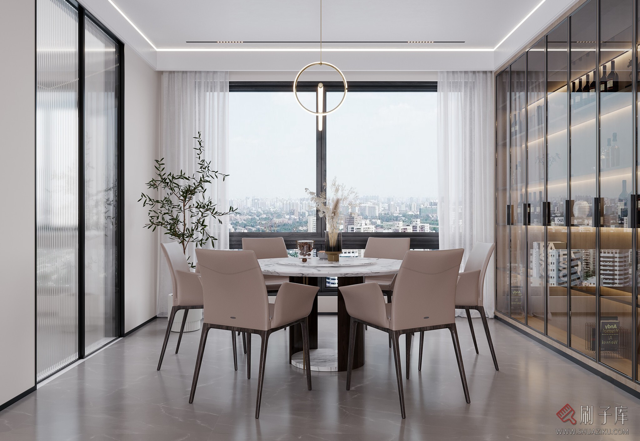 图片[1]-现代客餐厅-刷子库