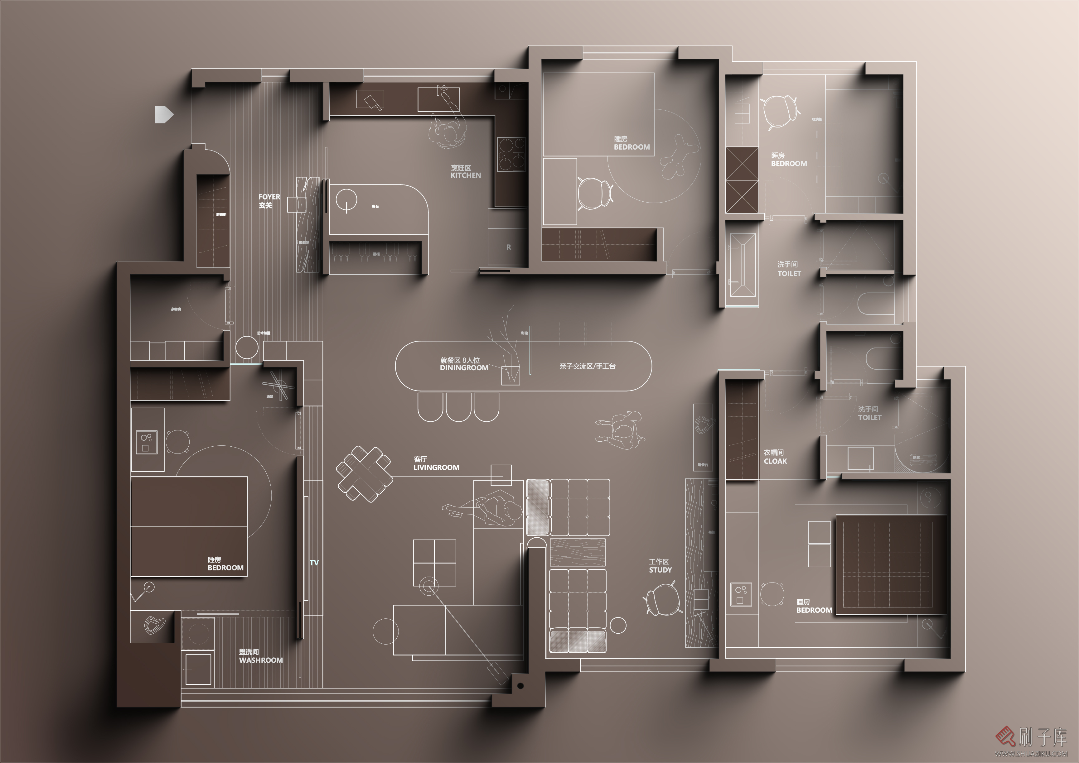 图片[2]-网红奶油风平面方案教程丨插件丨PSD源文件-刷子库