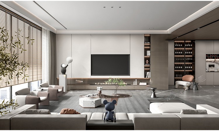 图片[11]-室内家装su模型家具别墅新中式现代客厅卧室sketchup草图大师素材-刷子库