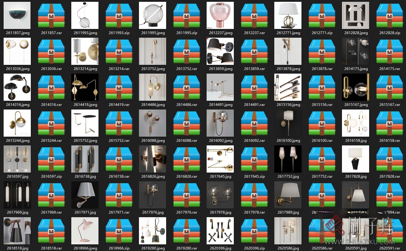 图片[8]-140个3DSKY壁灯台灯装饰灯模型-刷子库