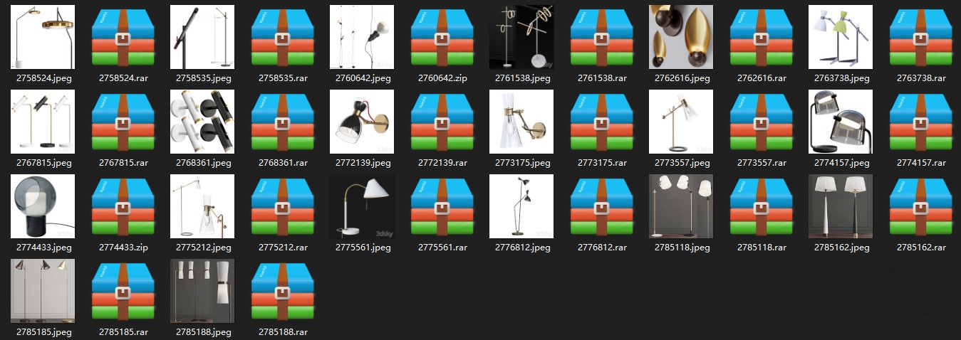 图片[10]-140个3DSKY壁灯台灯装饰灯模型-刷子库