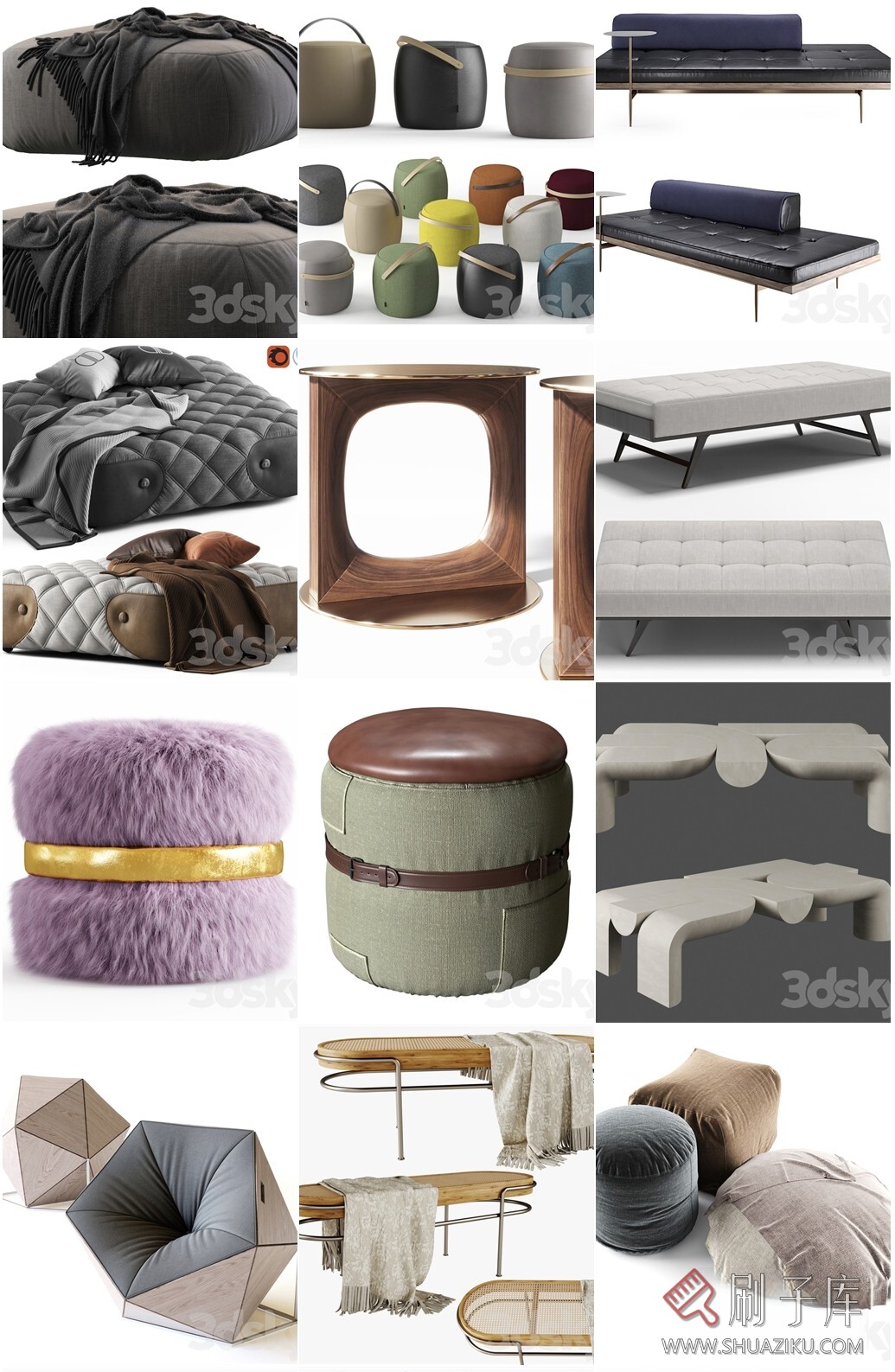 图片[6]-39个凳子模型3dsky&桌椅类-刷子库