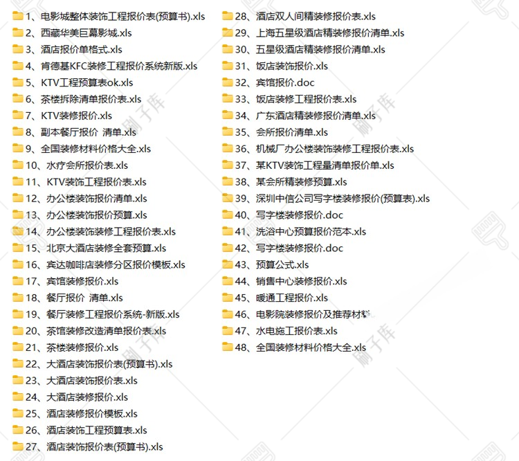 图片[7]-装修预算报价表家装工装材料施工进度表模板-刷子库