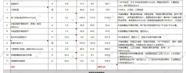 图片[25]-装修预算报价表家装工装材料施工进度表模板-刷子库