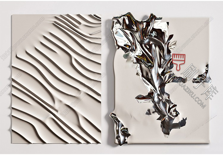 图片[3]-草图大师SU装饰画壁画挂画模型库-刷子库