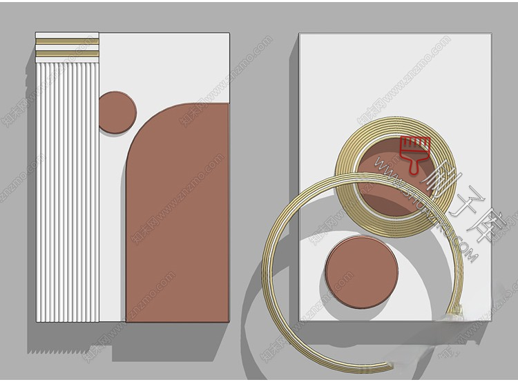 图片[4]-草图大师SU装饰画壁画挂画模型库-刷子库