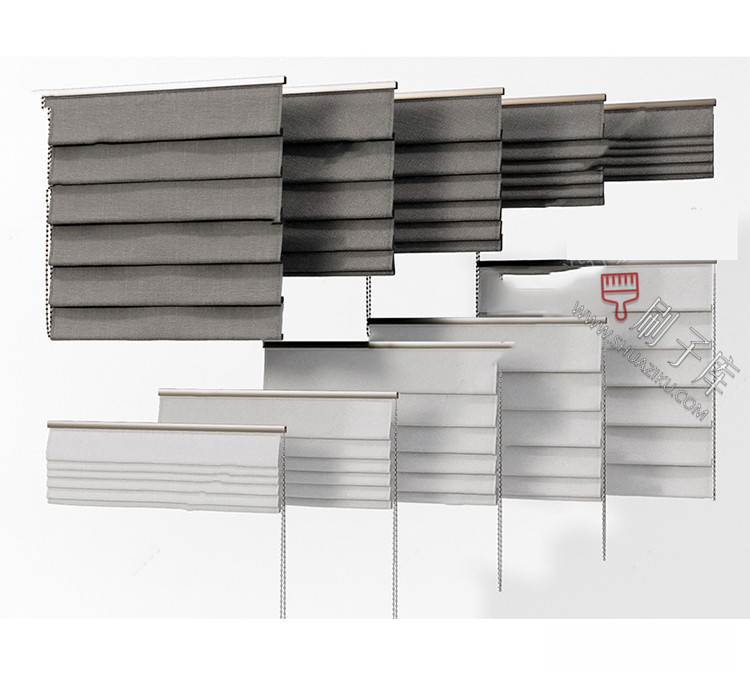 图片[23]-软装窗帘纱帘帷幔遮光拉帘SU模型草图大师-刷子库