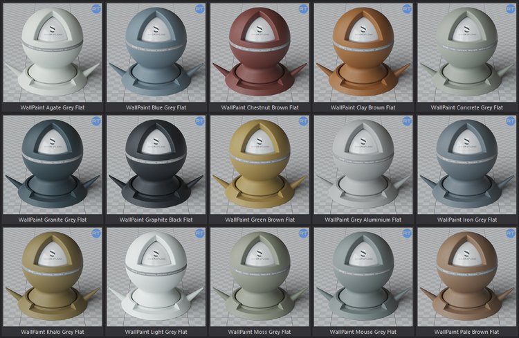 2022年3dmax材质球vray预设高清VR参数室内设计CR材质贴图库素材-8