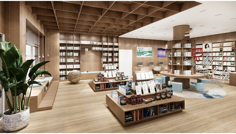 图片[28]-书吧SU模型工业风书咖图书馆室内设计草图大师书店CAD施工图素材-刷子库