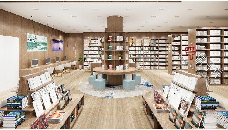 图片[29]-书吧SU模型工业风书咖图书馆室内设计草图大师书店CAD施工图素材-刷子库