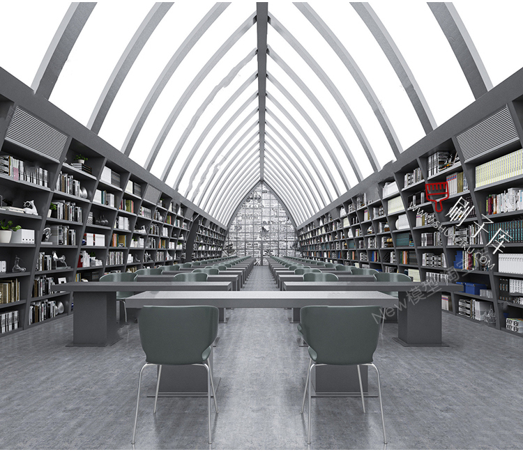图片[32]-书吧SU模型工业风书咖图书馆室内设计草图大师书店CAD施工图素材-刷子库