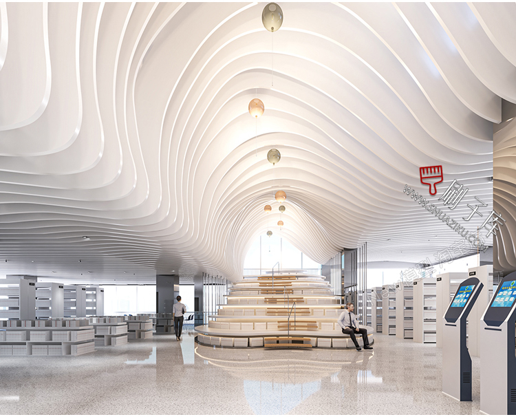 图片[48]-书吧SU模型工业风书咖图书馆室内设计草图大师书店CAD施工图素材-刷子库