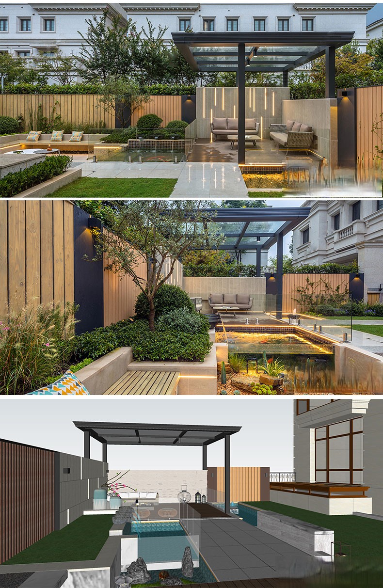 图片[26]-新中式日式欧式别墅室外庭院露台屋顶花园空中会所景观SU模型素材-刷子库