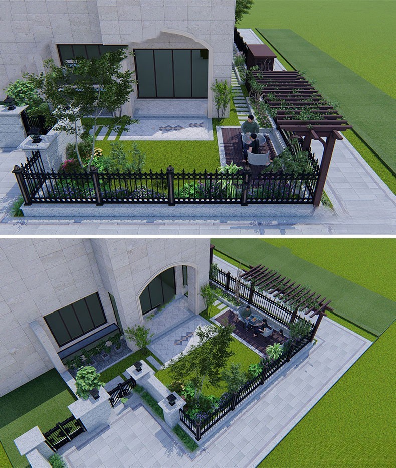 图片[34]-新中式日式欧式别墅室外庭院露台屋顶花园空中会所景观SU模型素材-刷子库