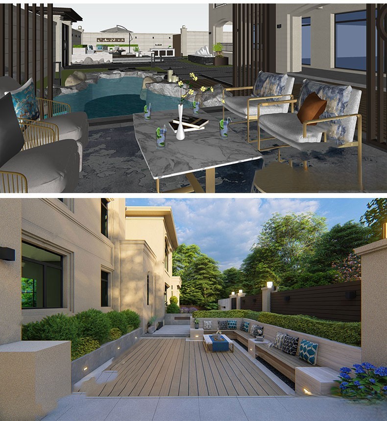 图片[44]-新中式日式欧式别墅室外庭院露台屋顶花园空中会所景观SU模型素材-刷子库