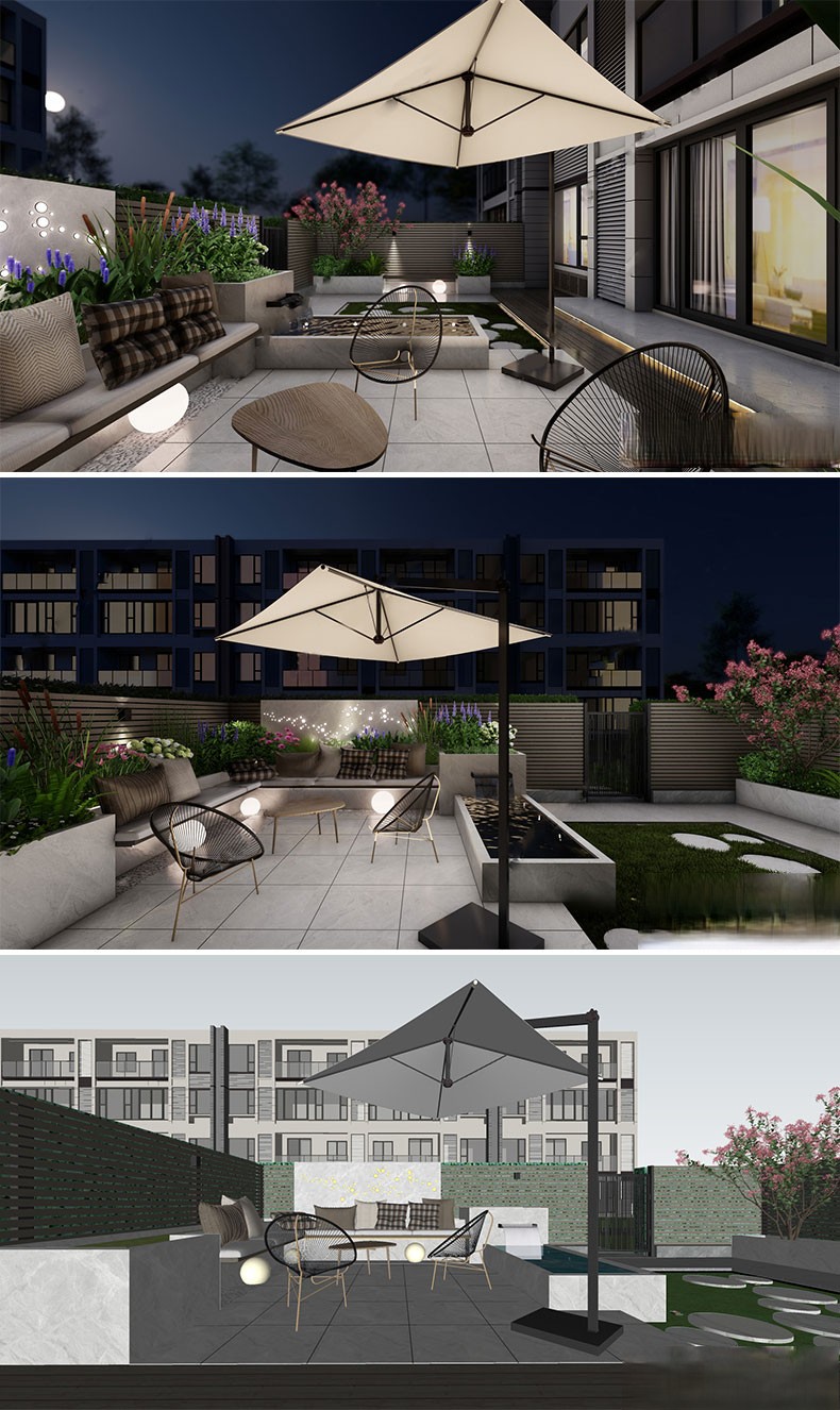 图片[50]-新中式日式欧式别墅室外庭院露台屋顶花园空中会所景观SU模型素材-刷子库