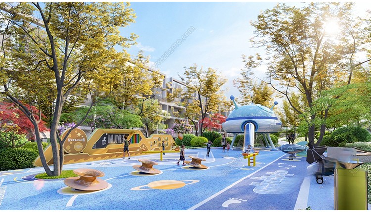 图片[7]-儿童乐园游乐场活动区户外拓展训练场地设施滑滑梯草图大师SU模型-刷子库