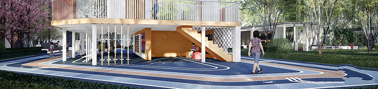 图片[56]-儿童乐园游乐场活动区户外拓展训练场地设施滑滑梯草图大师SU模型-刷子库