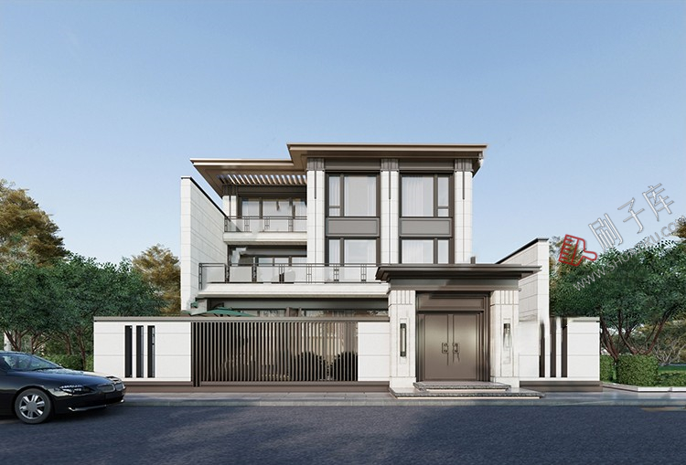 图片[4]-独栋别墅建筑SU模型CAD施工图配套度假村外观民宿自建房草图大师-刷子库