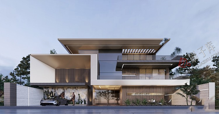 图片[6]-独栋别墅建筑SU模型CAD施工图配套度假村外观民宿自建房草图大师-刷子库