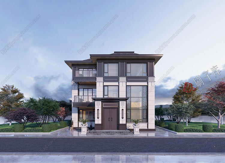 图片[11]-独栋别墅建筑SU模型CAD施工图配套度假村外观民宿自建房草图大师-刷子库