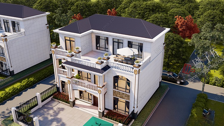 图片[14]-独栋别墅建筑SU模型CAD施工图配套度假村外观民宿自建房草图大师-刷子库