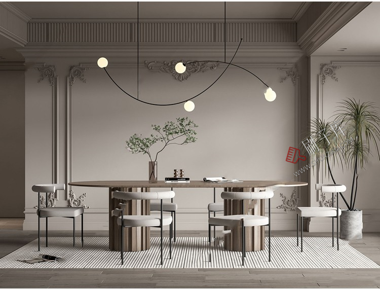 图片[5]-草图大师家装奢华豪华法式风格家居餐厅客厅卧室设计SU模型素材库-刷子库