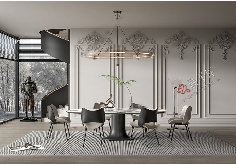 图片[6]-草图大师家装奢华豪华法式风格家居餐厅客厅卧室设计SU模型素材库-刷子库