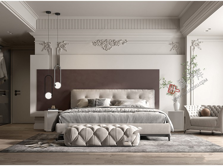 图片[9]-草图大师家装奢华豪华法式风格家居餐厅客厅卧室设计SU模型素材库-刷子库