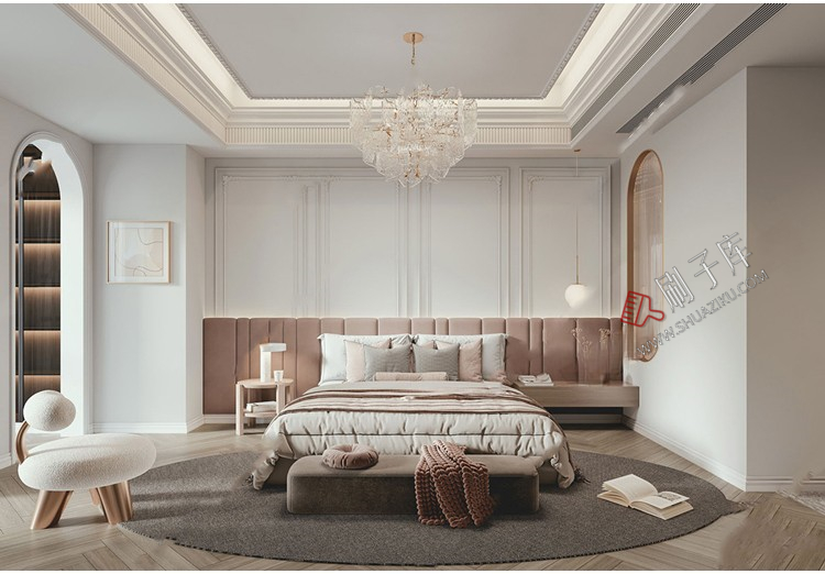 图片[24]-草图大师家装奢华豪华法式风格家居餐厅客厅卧室设计SU模型素材库-刷子库