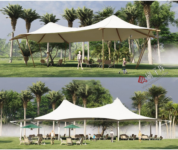 图片[5]-户外天幕露营营地野营帐篷民宿客栈酒店草图大师SU模型-刷子库