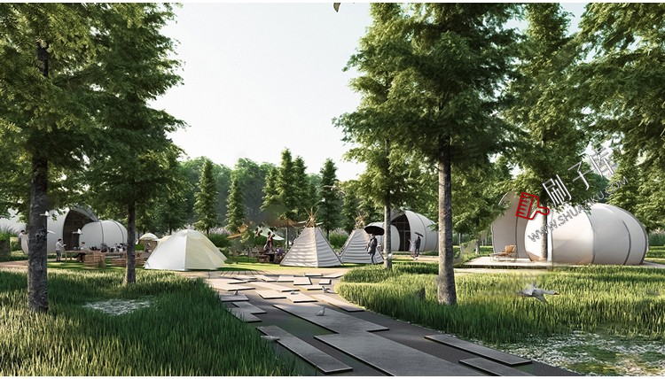 图片[8]-户外天幕露营营地野营帐篷民宿客栈酒店草图大师SU模型-刷子库