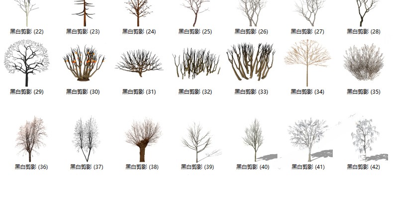 图片[34]-园林景观庭院植物花草树木绿篱乔木花卉灌木丛草图大师SU模型-刷子库