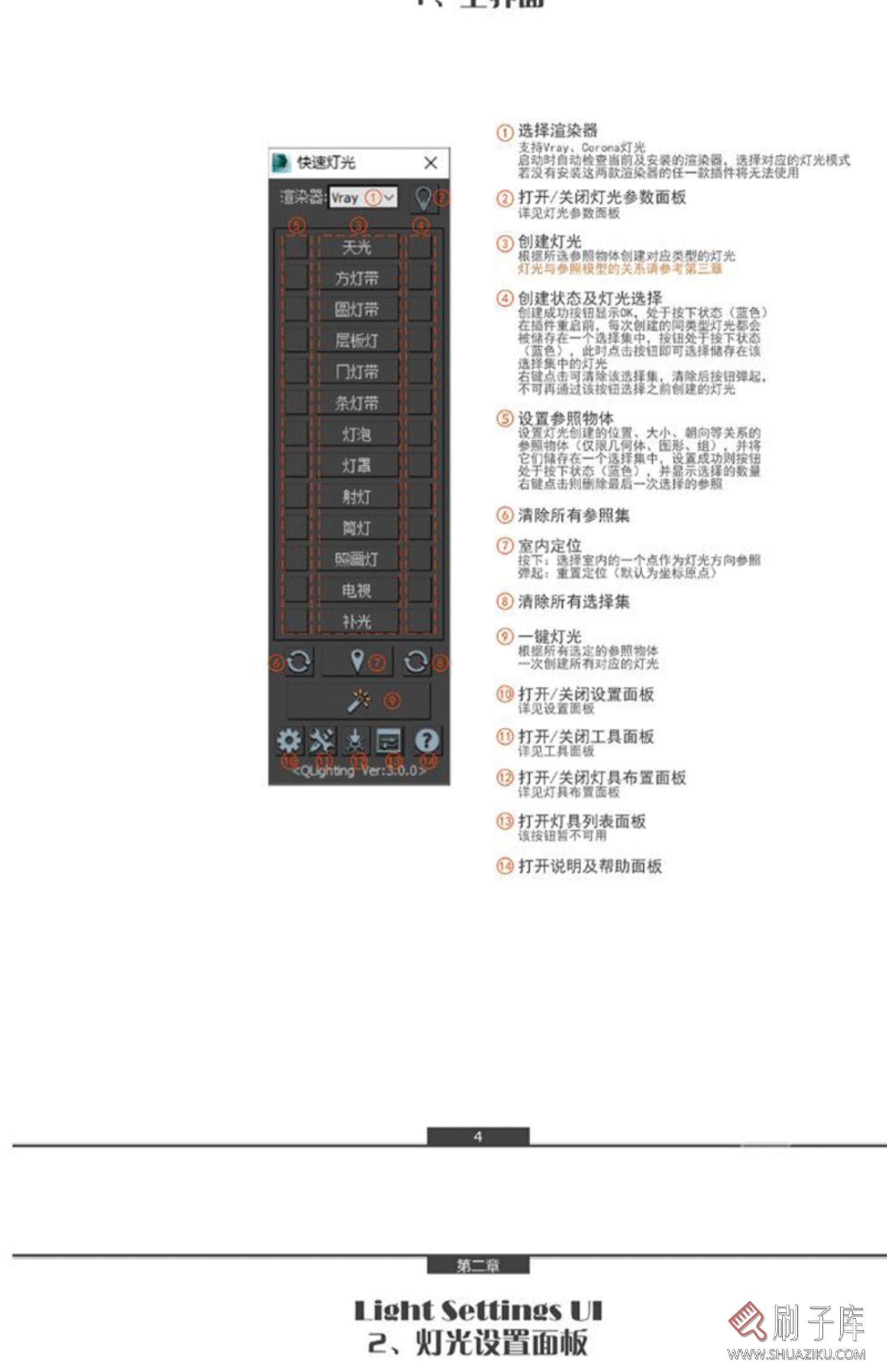 快速布光插件 3dmax一键灯光插件 QLighting升级正式版3D光源插件-7