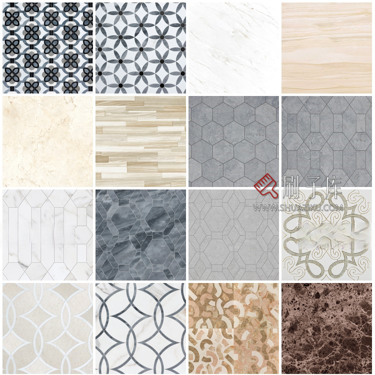 图片[7]-室内高清材质贴图石材瓷砖大理石地面铺装地砖设计3DMAX素材-刷子库