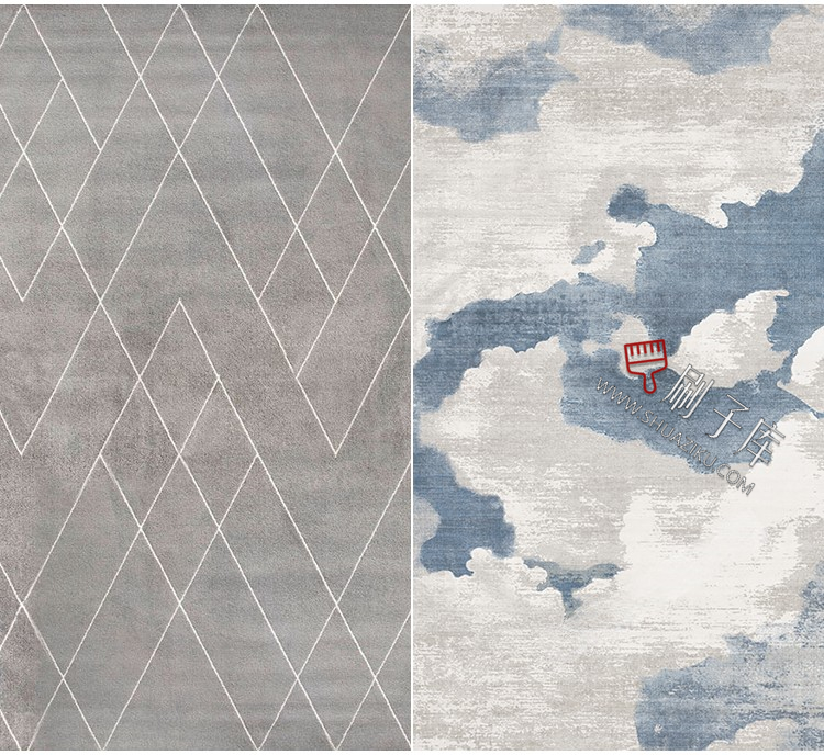 图片[10]-现代高清新中式客厅简约圆形无缝地毯毛毯材质su贴图库3dmax素材-刷子库